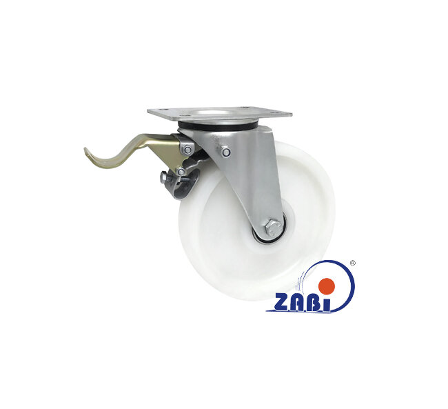 Koła poliamidowe, Do małych obciążeń, W obudowach skrętnych z hamulcem o symbolu 65BNH