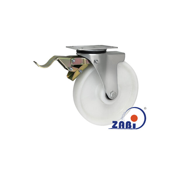 Koła poliamidowe, Do małych obciążeń, W obudowach skrętnych z hamulcem o symbolu 95BNWH