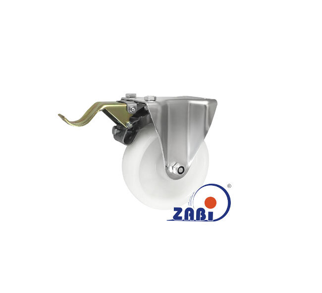 Koła poliamidowe, Do małych obciążeń, W obudowach stałych z hamulcem o symbolu 43BH