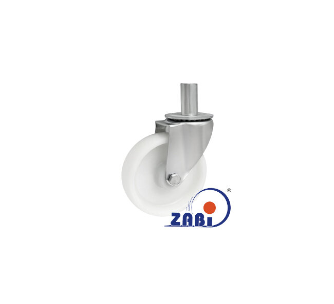 Koła poliamidowe, Do małych obciążeń, W obudowach z trzpieniem o symbolu 44B*32