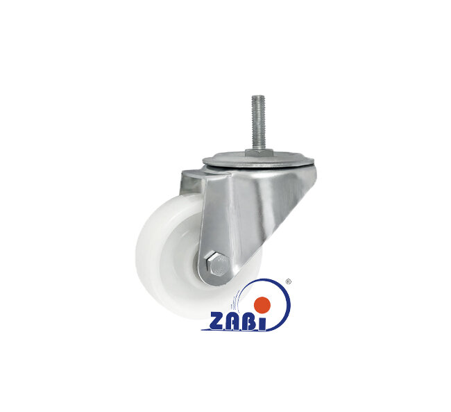 Колёса и наборы колёс, Колёса промышленные опорами из нержавеющей стали, В корпусе со штоком с обозначением 5BX*M12