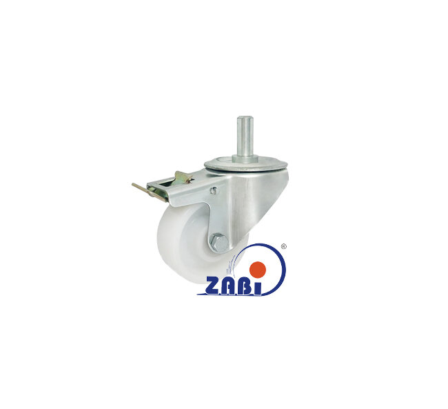 Колёса и наборы колёс, Колёса промышленные опорами из нержавеющей стали, В корпусах со штоком и тормозом с обозначением 7BXH*15