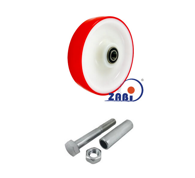 , Колеса нейлоновые + полиуретан, С набором для монтажа с обозначением 61BCN