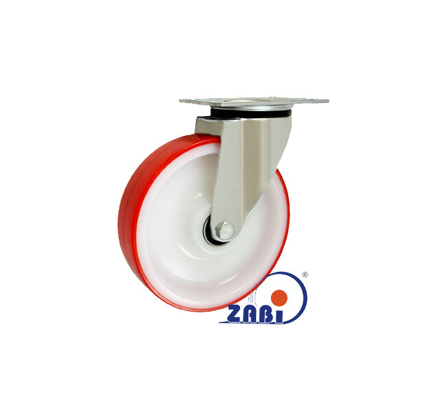 Koła poliamidowo-poliuretanowe, Do małych obciążeń, W obudowach skrętnych o symbolu 62BCN