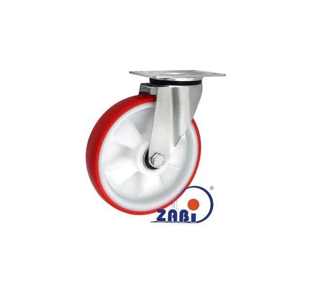 Koła i zestawy kołowe, Koła w obudowach ze stali nierdzewnej, W obudowach skrętnych ze stali nierdzewnej o symbolu A62PX