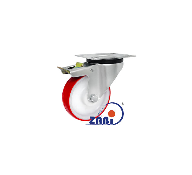 , Колеса нейлоновые + полиуретан, Колеса нейлоновые + полиуретан поворотные + тормоз с обозначением 15BCH