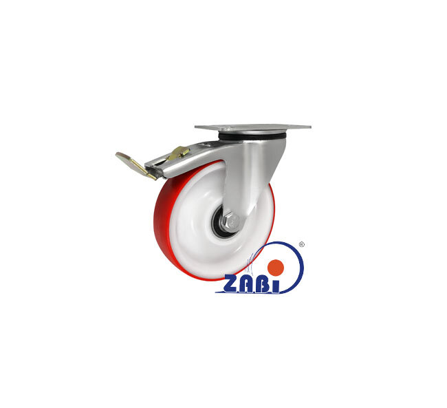 , Колеса нейлоновые + полиуретан, Колеса нейлоновые + полиуретан поворотные + тормоз с обозначением 45BCNWH