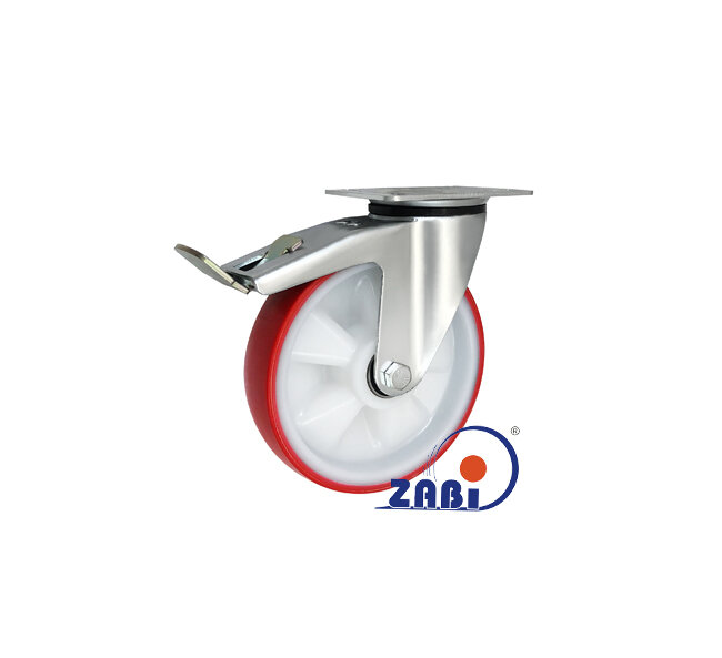 , Колеса нейлоновые + полиуретан, Колеса нейлоновые + полиуретан поворотные + тормоз с обозначением 65BCNWH