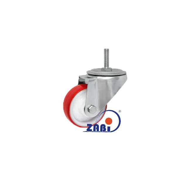 , Колеса нейлоновые + полиуретан, Колеса нейлоновые + полиуретан поворотные штырь с обозначением 5BCN*M12