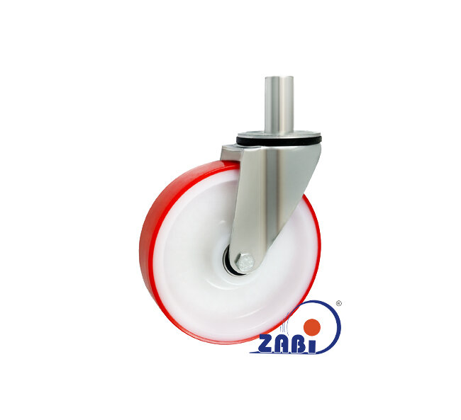 , Колеса нейлоновые + полиуретан, Колеса нейлоновые + полиуретан поворотные штырь с обозначением 64BCN*32