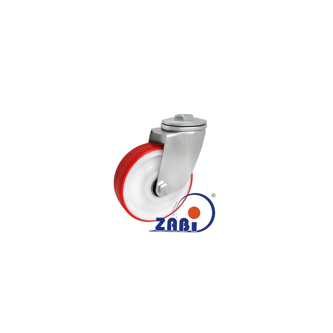 , Колеса нейлоновые + полиуретан, Колеса нейлоновые + полиуретан поворотные под болт с обозначением 27BCNW