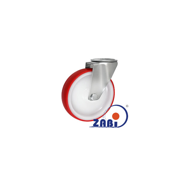 , Колеса нейлоновые + полиуретан, Колеса нейлоновые + полиуретан поворотные под болт с обозначением 77MBC9