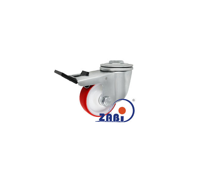 , Колеса нейлоновые + полиуретан, Колеса нейлоновые + полиуретан поворотные под болт + тормоз с обозначением 8BCNWH