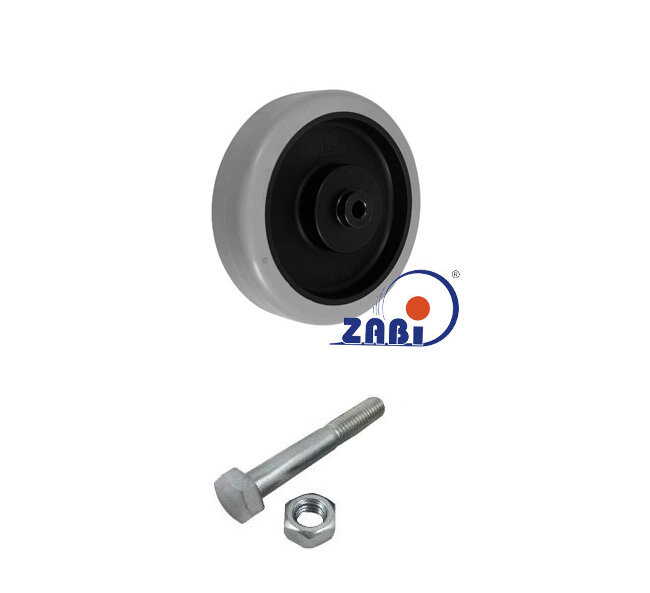 Koła i zestawy kołowe, Koła w obudowach ze stali nierdzewnej, Z zestawem montażowym nierdzewnym o symbolu 41PPUŁX-64