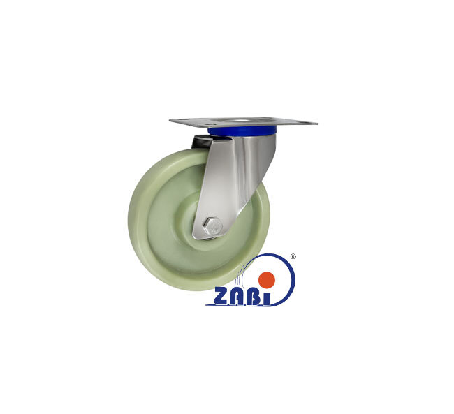 Колёса и наборы колёс, Колёса промышленные опорами из нержавеющей стали, С поворотными опорами из нержавеющей стали с обозначением 72BENX