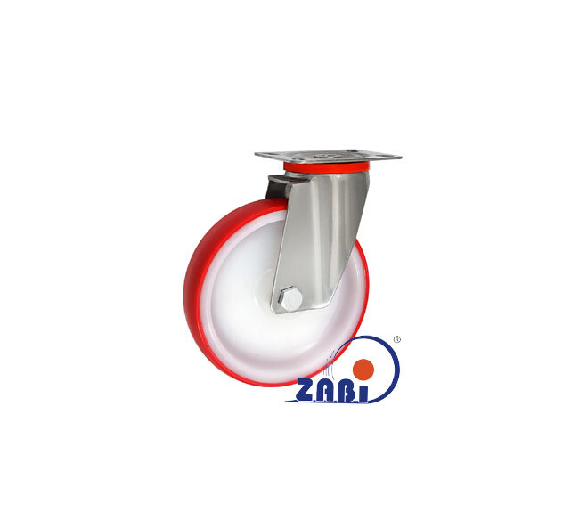 Колёса и наборы колёс, Колёса промышленные опорами из нержавеющей стали, С поворотными опорами из нержавеющей стали с обозначением 72MBCX9