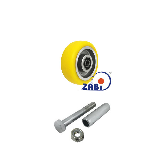 Колёса промышленные (алюминий + полиуретан), Колёса промышленные (алюминий + полиуретан), С набором для монтажа с обозначением A11PL