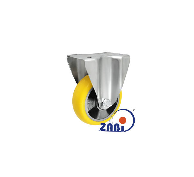 Колёса промышленные (алюминий + полиуретан), Колёса промышленные (алюминий + полиуретан), С неповоротными опорами с обозначением A23PRW