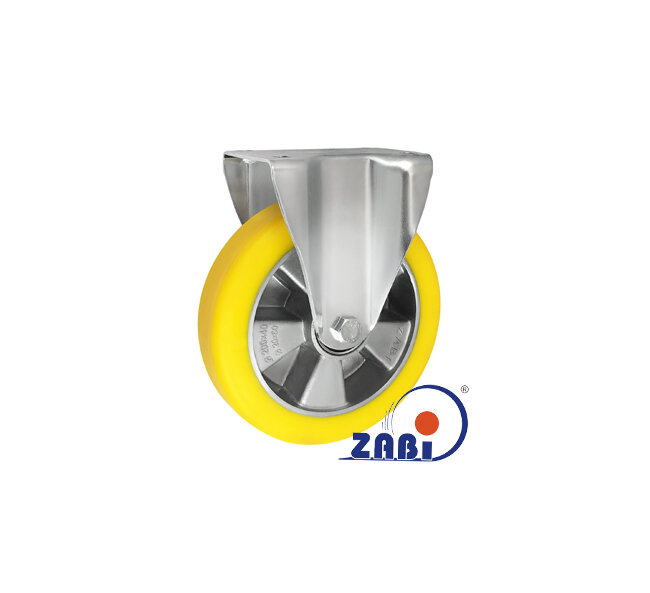 Колёса промышленные (алюминий + полиуретан), Колёса промышленные (алюминий + полиуретан), С неповоротными опорами с обозначением A63PN