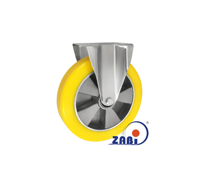 Колёса промышленные (алюминий + полиуретан), Колёса промышленные (алюминий + полиуретан), С неповоротными опорами с обозначением A93P