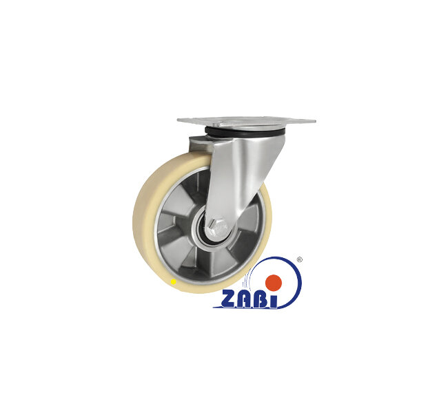 Antistatische Räder und Rollen mit Gummireifen, , mit dem Symbol A42PW-AS