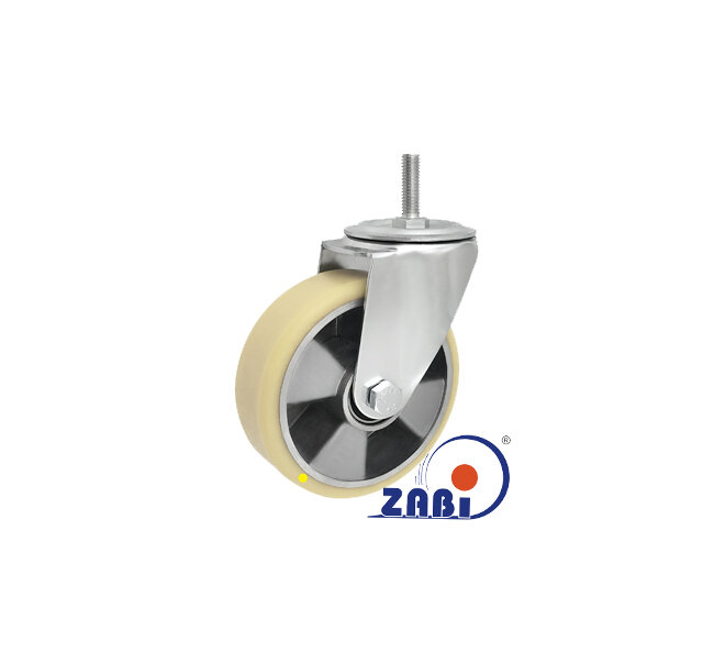 Antistatische Räder und Rollen mit Gummireifen, , mit dem Symbol A24MP*M12-AS