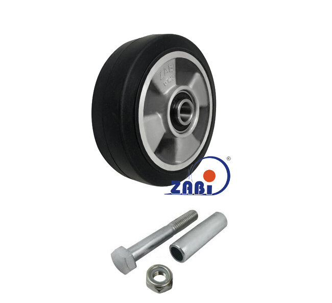 Колёса промышленные (алюминий +резина), Колёса промышленные (алюминий +резина), С набором для монтажа с обозначением A21G