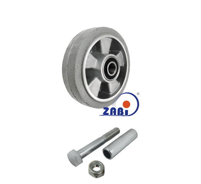 Колёса промышленные (алюминий +резина), Колёса промышленные (алюминий +резина), С набором для монтажа с обозначением A41GS