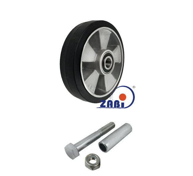 Колёса промышленные (алюминий +резина), Колёса промышленные (алюминий +резина), С набором для монтажа с обозначением A51G