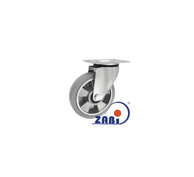 Колёса промышленные (алюминий +резина), Колёса промышленные (алюминий +резина), С поворотными опорами с обозначением A42GS