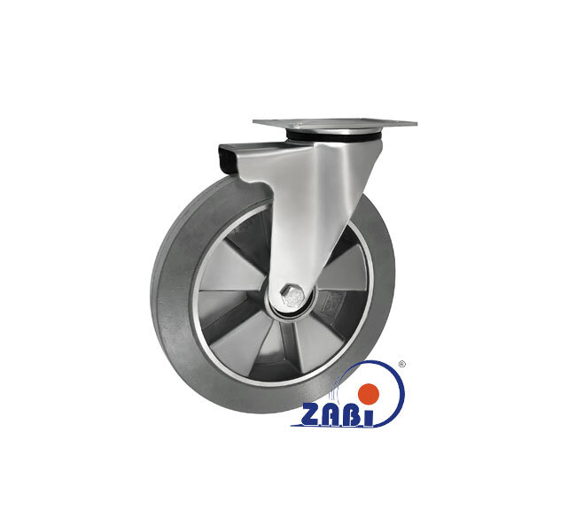 Колёса промышленные (алюминий +резина), Колёса промышленные (алюминий +резина), С поворотными опорами с обозначением A92GSW