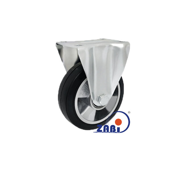 Колёса промышленные (алюминий +резина), Колёса промышленные (алюминий +резина), С неповоротными опорами с обозначением A23MG