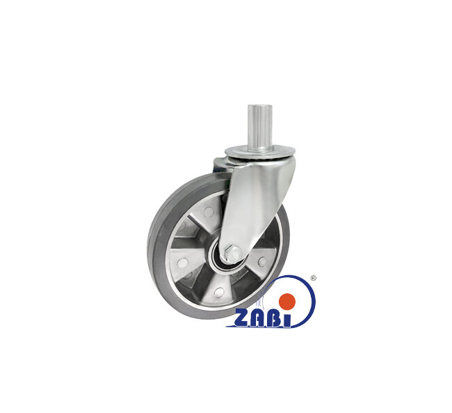 Koła aluminiowo-gumowe, Do małych obciążeń, W obudowach z trzpieniem o symbolu A54GS*32