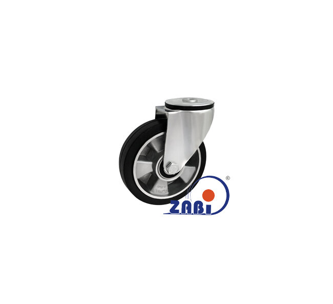 Колёса промышленные (алюминий +резина), Колёса промышленные (алюминий +резина), С опорами с отверстием с обозначением A47G