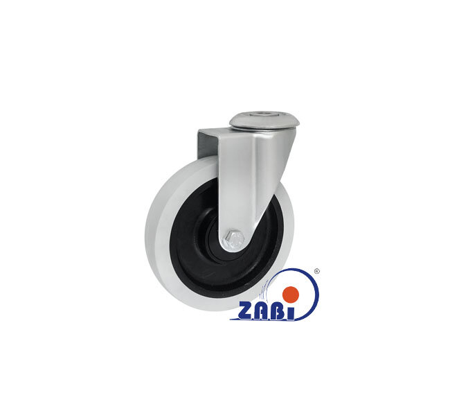 Apparaterollen und Räder/Möbelräder, Apparaterollen und Räder/Möbelräder, Lenkrollen mit Rückenloch mit dem Symbol M27TL