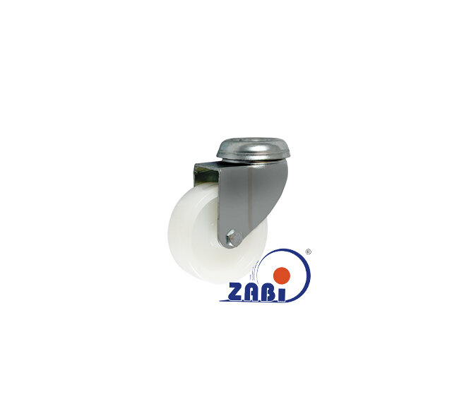 Apparaterollen und Räder/Möbelräder, Apparaterollen und Räder/Möbelräder, Lenkrollen mit Rückenloch mit dem Symbol M67B