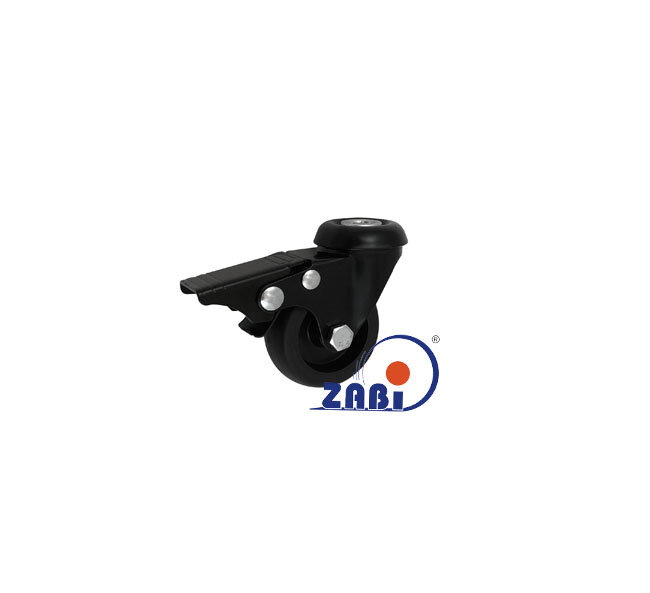 Apparaterollen und Räder/Möbelräder, Apparaterollen und Räder/Möbelräder, Lenkrollen mit Rückenloch und Bremse mit dem Symbol M57TCH