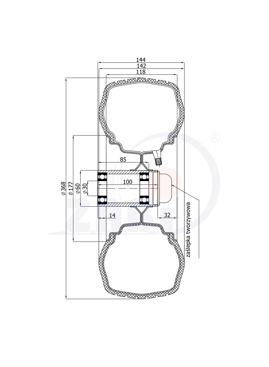 Opony dętki i koła pneumatyczne, Koła pneumatyczne, Koła o symbolu 15x6.00-6/JL/30