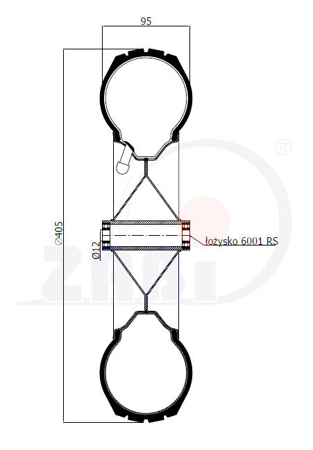 Opony dętki i koła pneumatyczne, Koła pneumatyczne, Koła o symbolu 400X4Ł/12