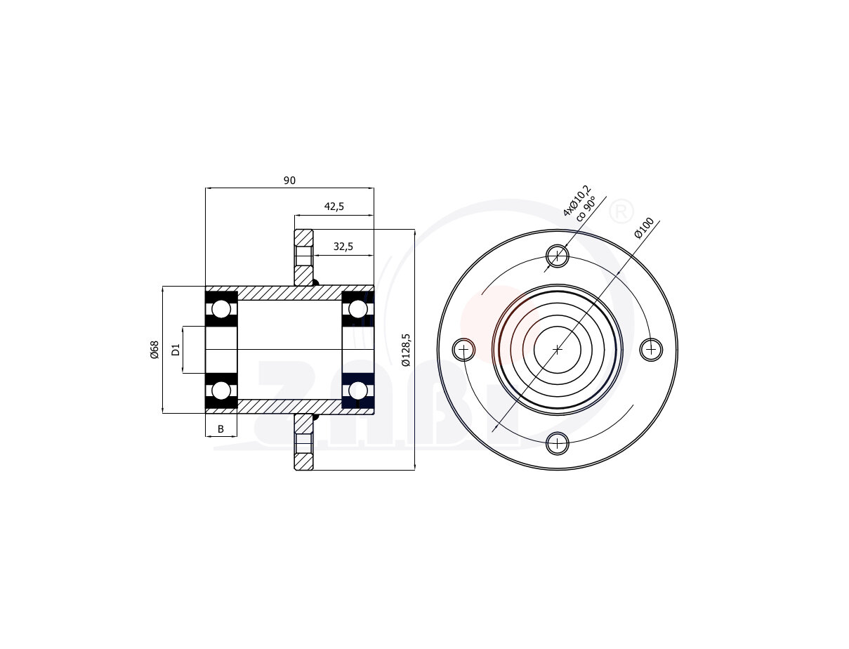 Колёса пневматические, Колёса пневматические, Отдельные колёса с обозначением P400MZ
