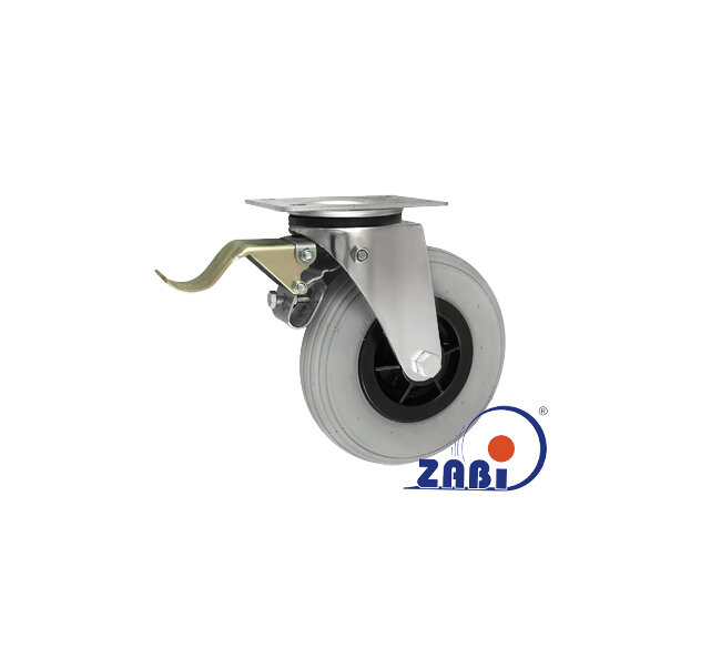 Колёса пневматические, Колёса пневматические, С поворотными опорами с тормозом с обозначением 2005ŁSH