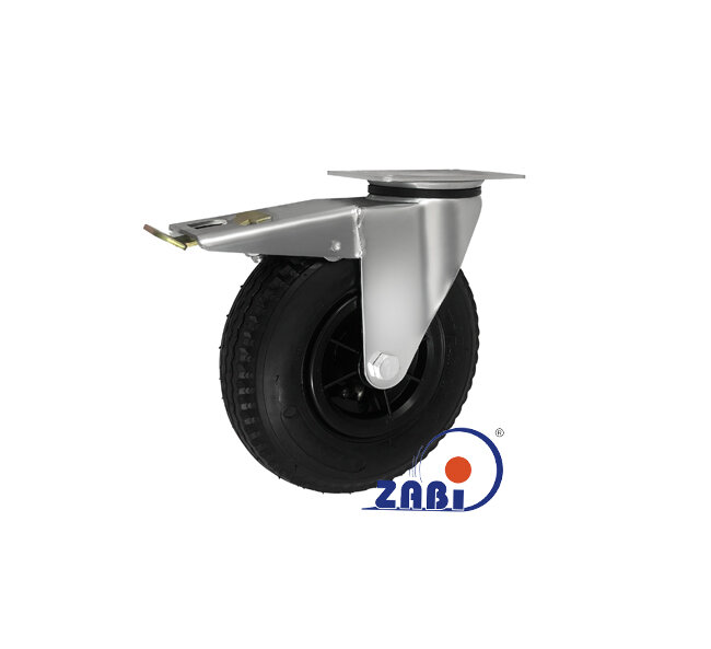 Колёса пневматические, Колёса пневматические, С поворотными опорами с тормозом с обозначением 2255H