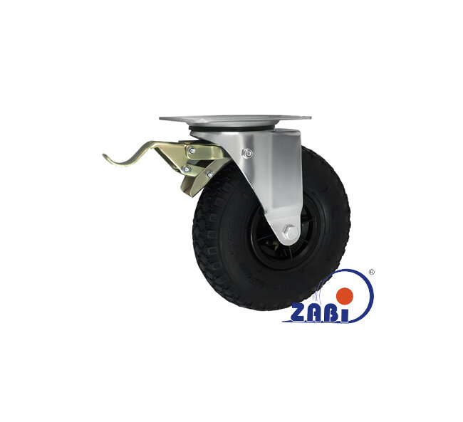 Колёса пневматические, Колёса пневматические, С поворотными опорами с тормозом с обозначением 2605H