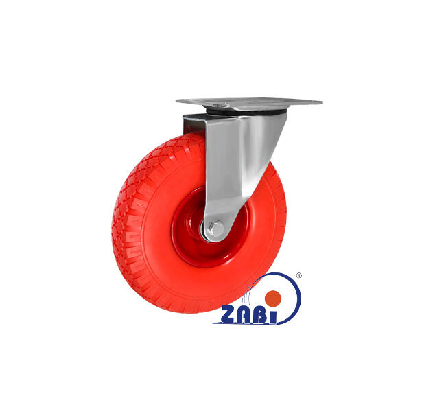 Колёса пневматические, Колёса из полиуретановой пены, В поворотных корпусах с обозначением 2602MPŁ