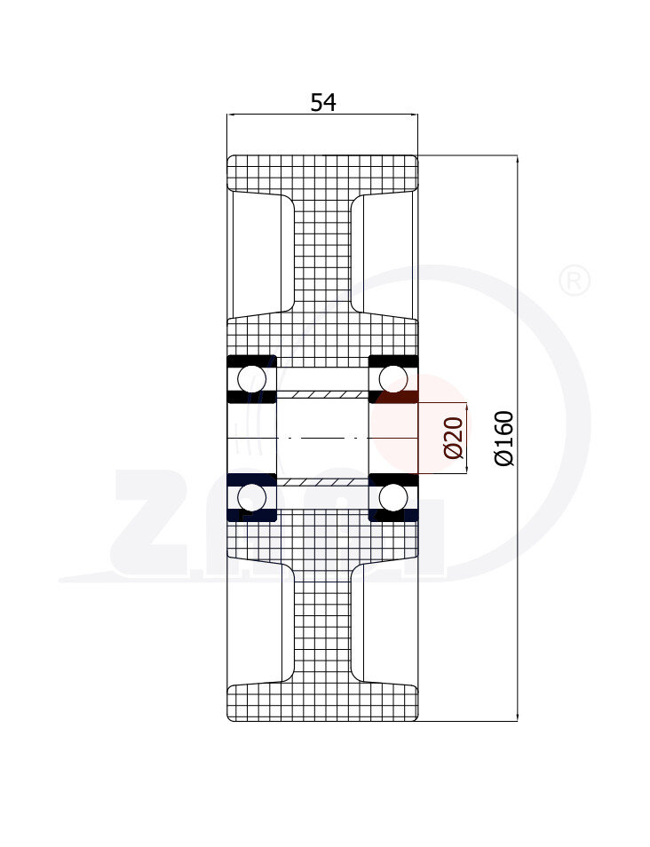 Колёса температуростойкие, Колёса температуростойкие до 130 °C, Отдельные колёса с обозначением 40BNBEX