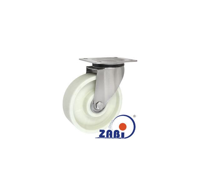 Колёса и наборы колёс, Колёса промышленные опорами из нержавеющей стали, С поворотными опорами из нержавеющей стали с обозначением 42BNBEX