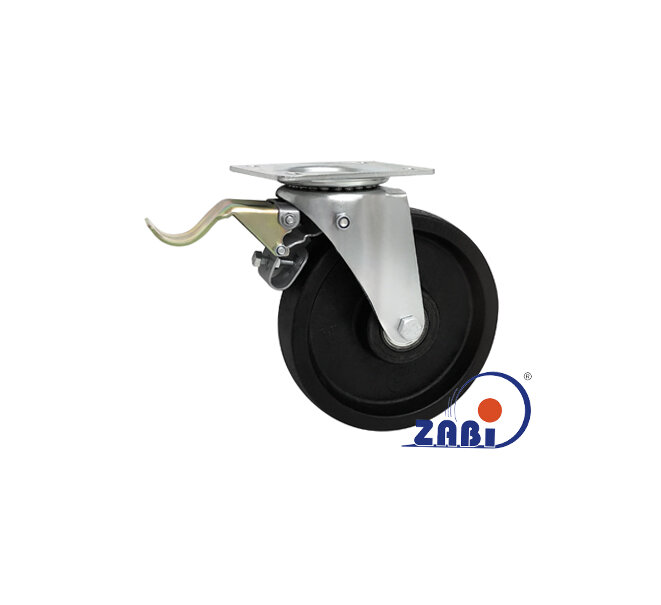 Колёса температуростойкие, Колёса температуростойкие до 250 °C, В корпусах поворотных с тормозом с обозначением 65BNEH