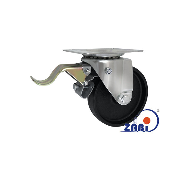 Колёса температуростойкие, Колёса температуростойкие до 250 °C, В корпусах поворотных с тормозом с обозначением 75E9H