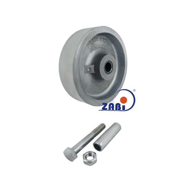 Koła odporne na wysoką temperaturę, Do 300°C aluminiowe, Z zestawem montażowym o symbolu A11