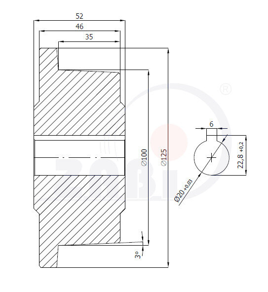 Колёса и наборы колёс, Колёса воротниковые из литой стали, Колёса без подшипник с обозначением V29